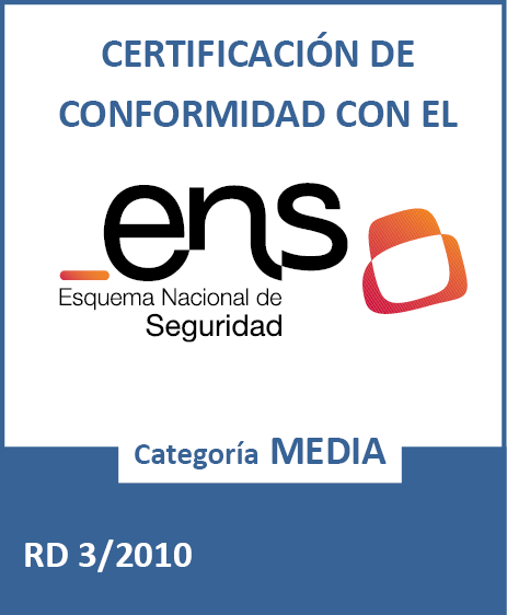 Certificado ENS Esquema Nacional de Seguridad - Gobierno de España